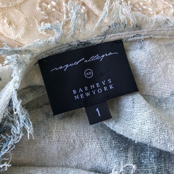 Raquel Allegra Floral Silk Maxi Dress Drawstring 1 - Picture 8 of 8